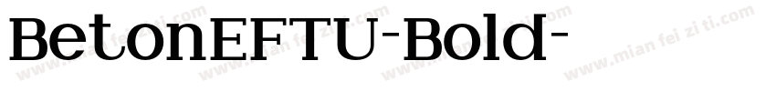 BetonEFTU-Bold字体转换