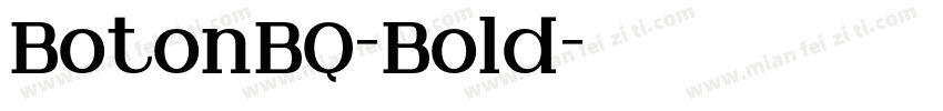 BotonBQ-Bold字体转换