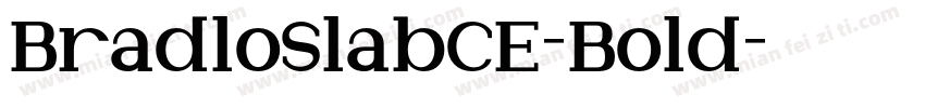 BradloSlabCE-Bold字体转换