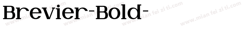 Brevier-Bold字体转换