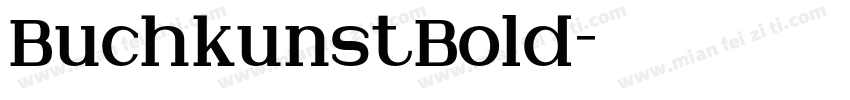 BuchkunstBold字体转换