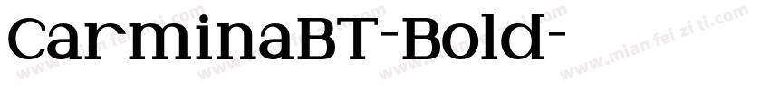 CarminaBT-Bold字体转换