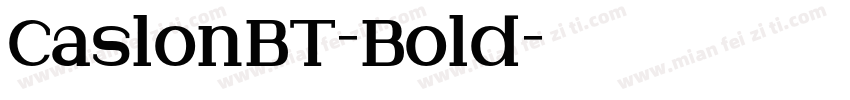 CaslonBT-Bold字体转换
