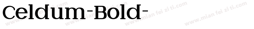 Celdum-Bold字体转换