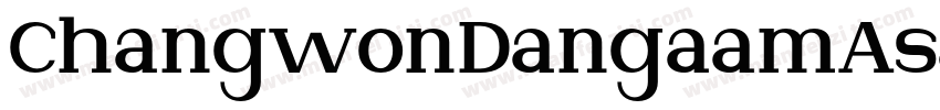 ChangwonDangaamAsac-Bold字体转换