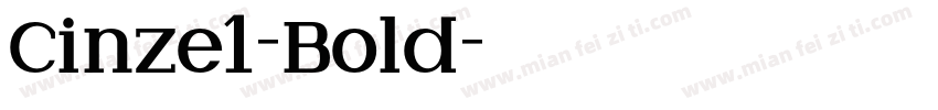 Cinze1-Bold字体转换