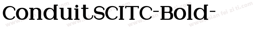 ConduitSCITC-Bold字体转换