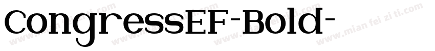 CongressEF-Bold字体转换