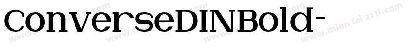 ConverseDINBold字体转换