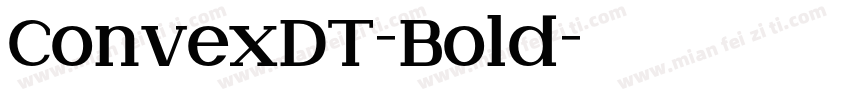ConvexDT-Bold字体转换