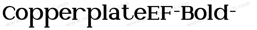 CopperplateEF-Bold字体转换