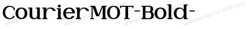 CourierMOT-Bold字体转换