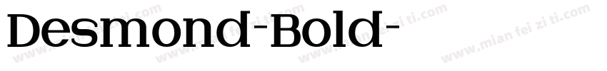 Desmond-Bold字体转换