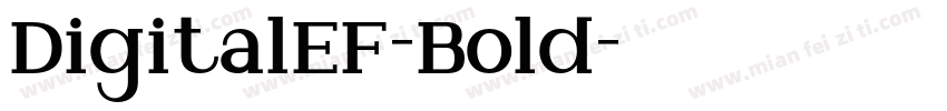 DigitalEF-Bold字体转换