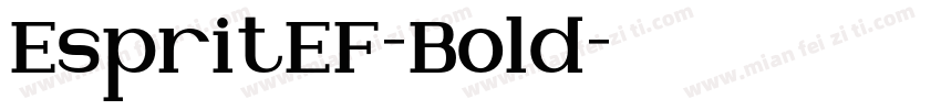 EspritEF-Bold字体转换