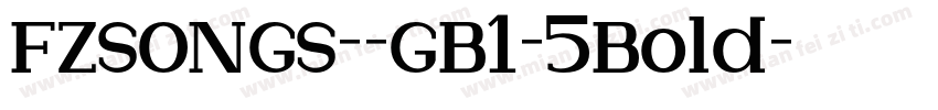 FZSONGS--GB1-5Bold字体转换