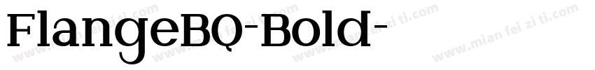FlangeBQ-Bold字体转换