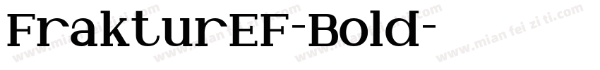 FrakturEF-Bold字体转换