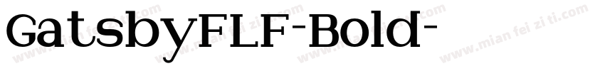 GatsbyFLF-Bold字体转换