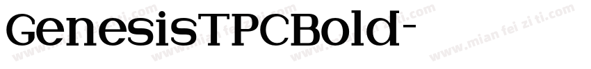 GenesisTPCBold字体转换