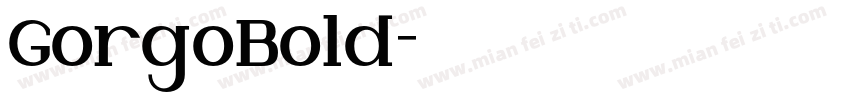 GorgoBold字体转换