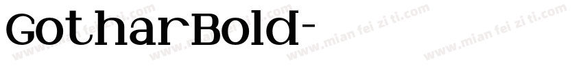 GotharBold字体转换