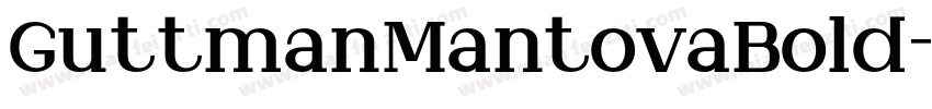 GuttmanMantovaBold字体转换