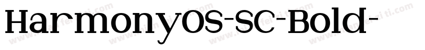 HarmonyOS-SC-Bold字体转换