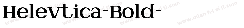 Helevtica-Bold字体转换