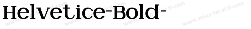 Helvetice-Bold字体转换