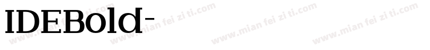 IDEBold字体转换