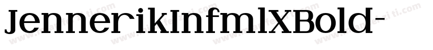 JennerikInfmlXBold字体转换