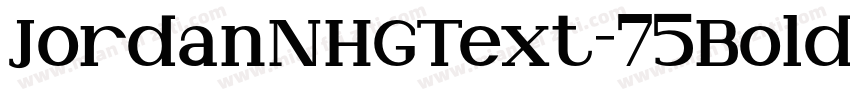 JordanNHGText-75Bold字体转换