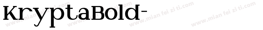 KryptaBold字体转换