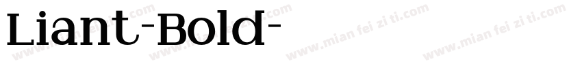 Liant-Bold字体转换