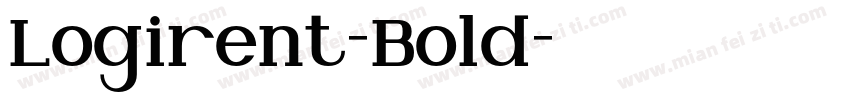 Logirent-Bold字体转换