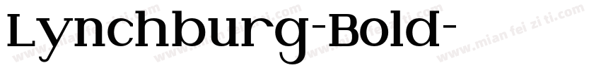 Lynchburg-Bold字体转换