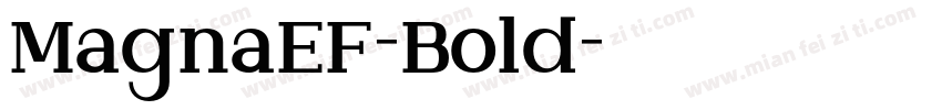 MagnaEF-Bold字体转换