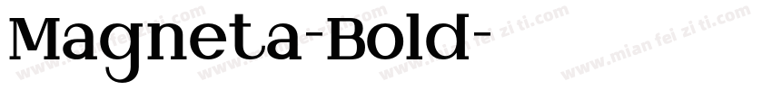 Magneta-Bold字体转换