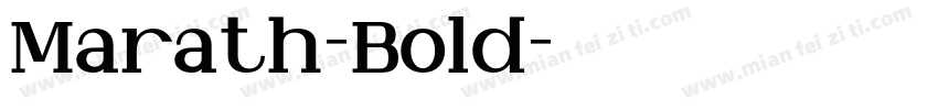 Marath-Bold字体转换