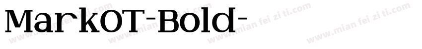 MarkOT-Bold字体转换