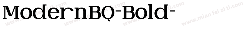 ModernBQ-Bold字体转换