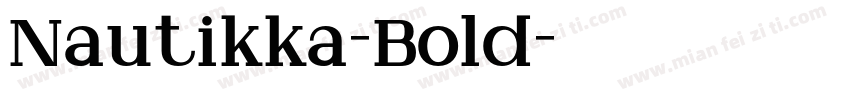 Nautikka-Bold字体转换