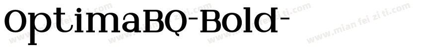 OptimaBQ-Bold字体转换
