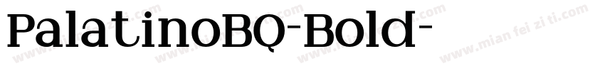 PalatinoBQ-Bold字体转换