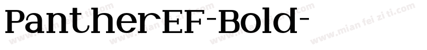 PantherEF-Bold字体转换
