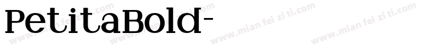 PetitaBold字体转换