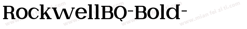 RockwellBQ-Bold字体转换
