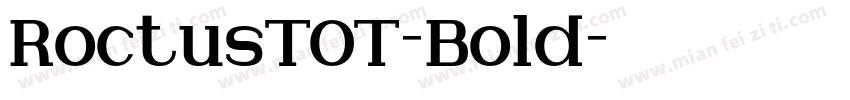 RoctusTOT-Bold字体转换