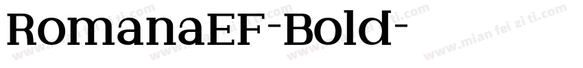RomanaEF-Bold字体转换